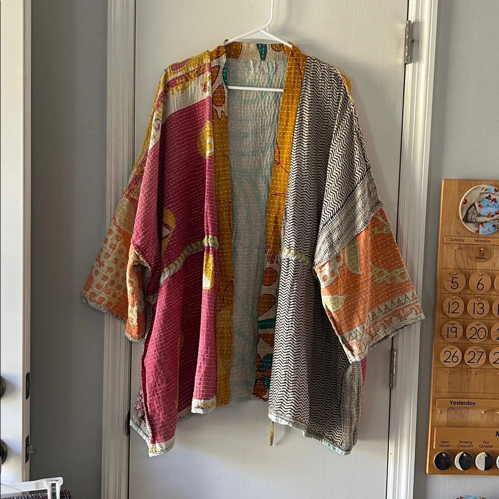 Kantha Bae Shortie Kimono - Picture 6 of 11
